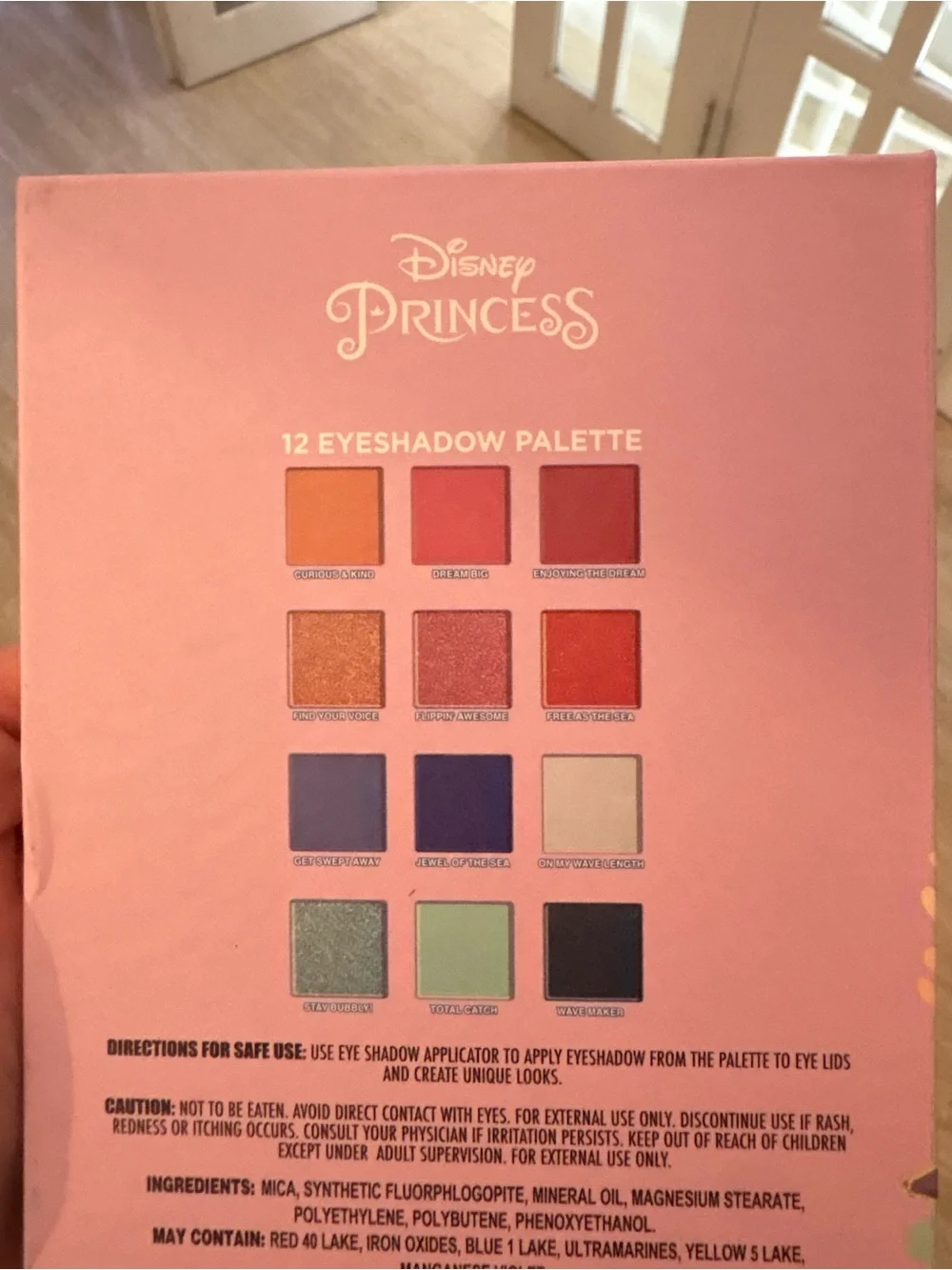 Disney Princess The Little Mermaid Ariel Eyeshadow Palette - Pink & Teal Artwork